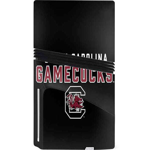 University of South Carolina Gamecocks Black PS5 Pro Disk Console Skin