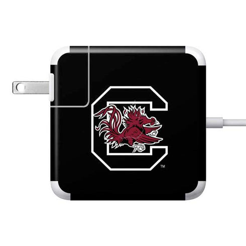 University of South Carolina Gamecocks Logo Black 85W Power Adapter (15 and 17 inch MacBook Pro Charger) Skin