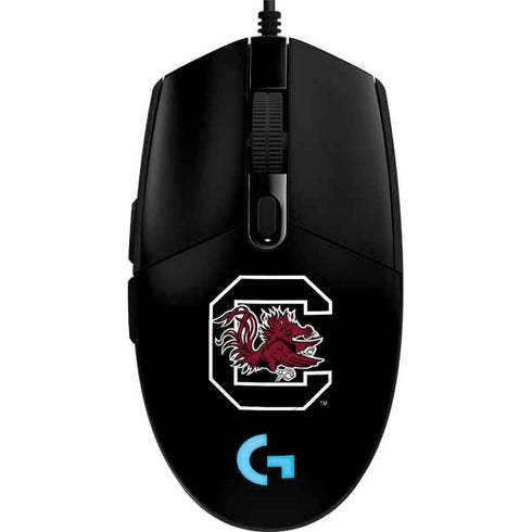 University of South Carolina Gamecocks Logo Black G203 Prodigy RGB Wired Gaming Mouse Skin