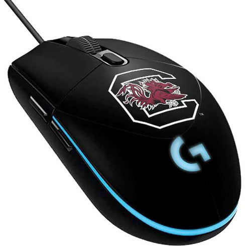 University of South Carolina Gamecocks Logo Black G203 Prodigy RGB Wired Gaming Mouse Skin