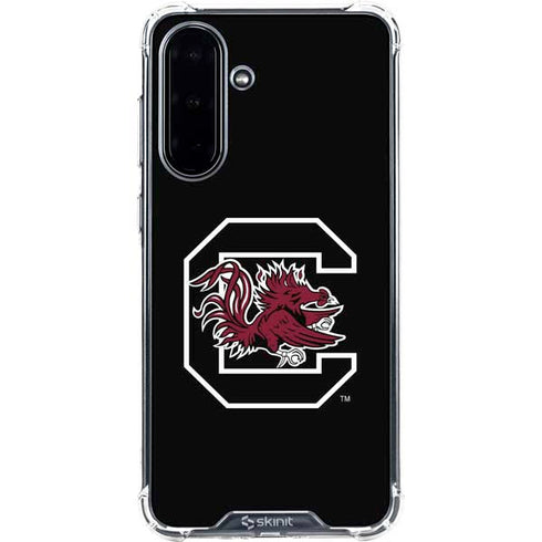 University of South Carolina Gamecocks Logo Black Galaxy A36 5G Clear Case
