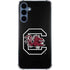 University of South Carolina Gamecocks Logo Black Galaxy A55 5G Clear Case