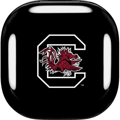 University of South Carolina Gamecocks Logo Black Galaxy Buds Live Skin
