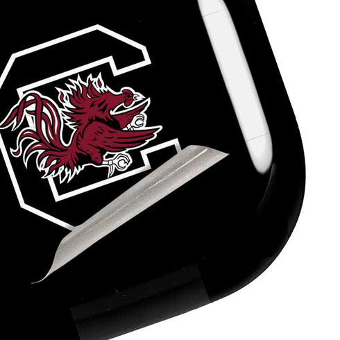 University of South Carolina Gamecocks Logo Black Galaxy Buds Live Skin