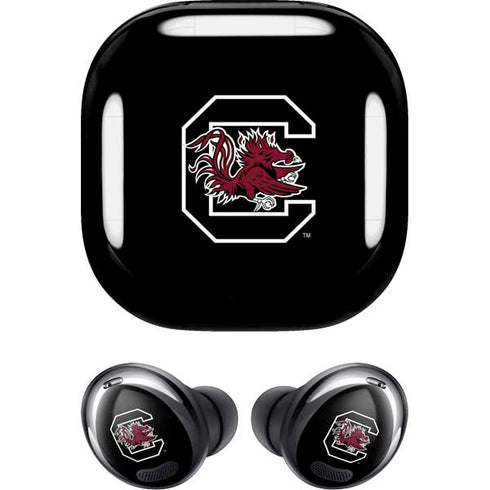 University of South Carolina Gamecocks Logo Black Galaxy Buds Pro Skin