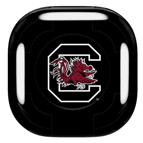 University of South Carolina Gamecocks Logo Black Galaxy Buds Pro Skin