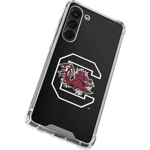 University of South Carolina Gamecocks Logo Black Galaxy S24 FE Clear Case