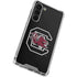 University of South Carolina Gamecocks Logo Black Galaxy S24 FE Clear Case