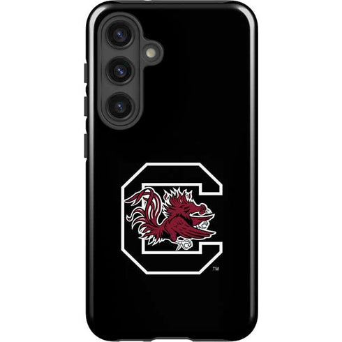 University of South Carolina Gamecocks Logo Black Galaxy S25 Plus Impact Case