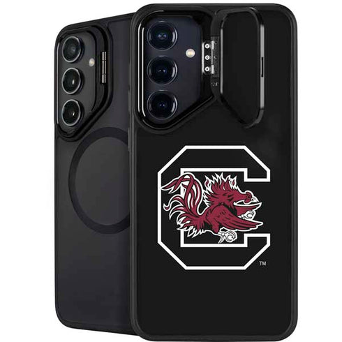 University of South Carolina Gamecocks Logo Black Galaxy S25 Plus Kickstand Case