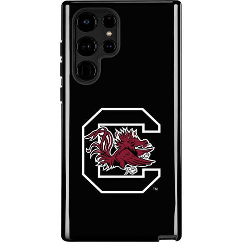 University of South Carolina Gamecocks Logo Black Galaxy Cases