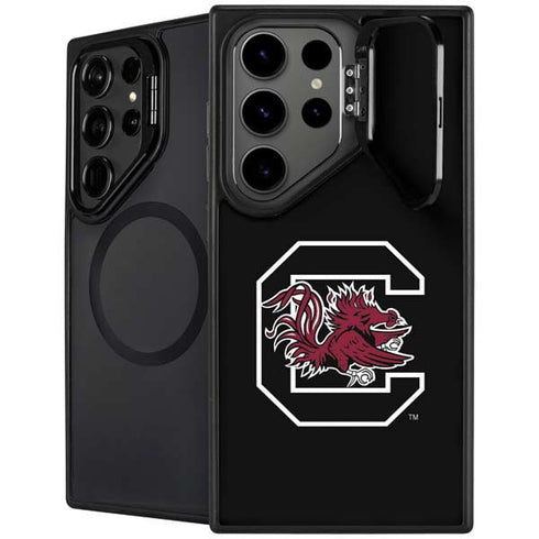 University of South Carolina Gamecocks Logo Black Galaxy S25 Ultra Kickstand Case