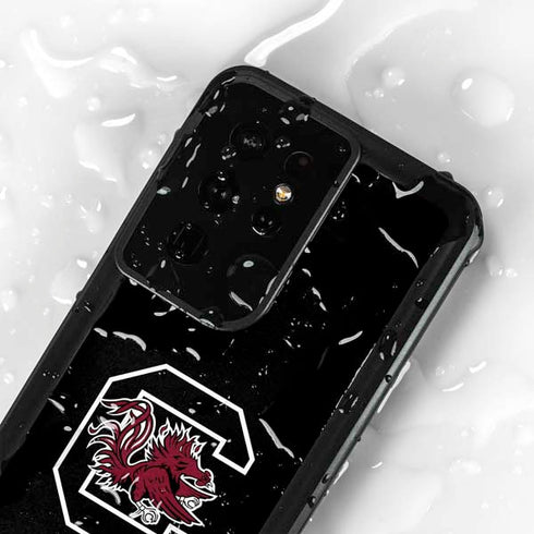University of South Carolina Gamecocks Logo Black Galaxy S24 Ultra Waterproof Case