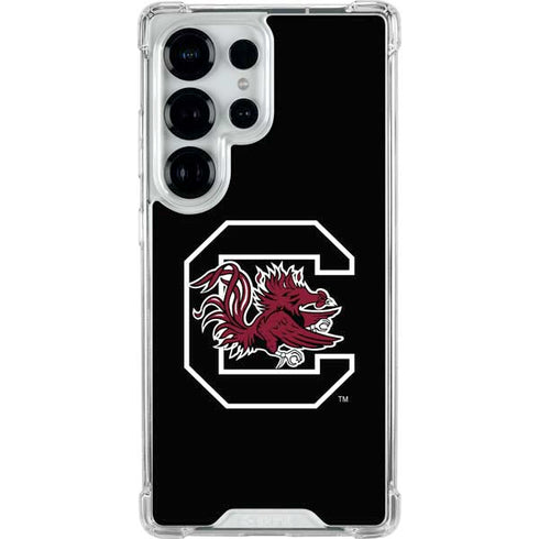 University of South Carolina Gamecocks Logo Black Galaxy S25 Ultra Clear Case
