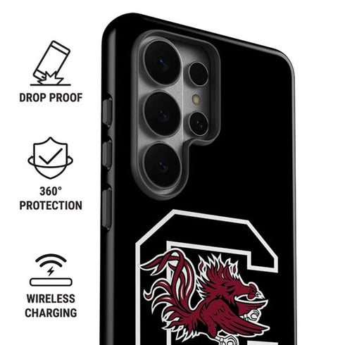 University of South Carolina Gamecocks Logo Black Galaxy S26 Ultra Impact Case