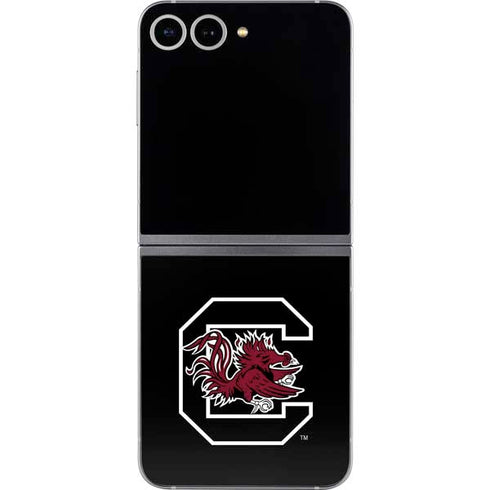University of South Carolina Gamecocks Logo Black Galaxy Z Flip6 Skin