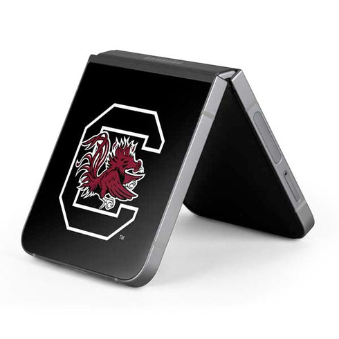 University of South Carolina Gamecocks Logo Black Galaxy Z Flip6 Skin