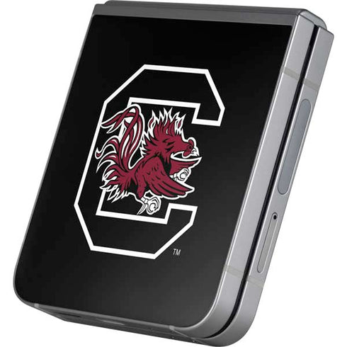 University of South Carolina Gamecocks Logo Black Galaxy Z Flip6 Skin