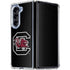 University of South Carolina Gamecocks Logo Black Galaxy Z Fold5 5G Clear Case