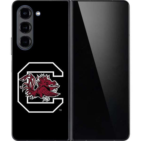 University of South Carolina Gamecocks Logo Black Galaxy Z Fold5 5G Skin