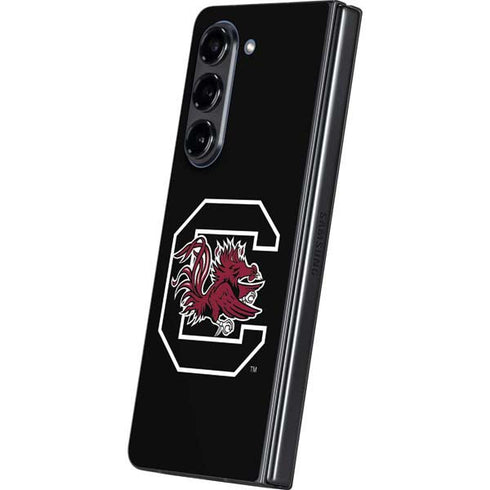 University of South Carolina Gamecocks Logo Black Galaxy Z Fold5 5G Skin