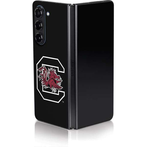 University of South Carolina Gamecocks Logo Black Galaxy Z Fold5 5G Skin