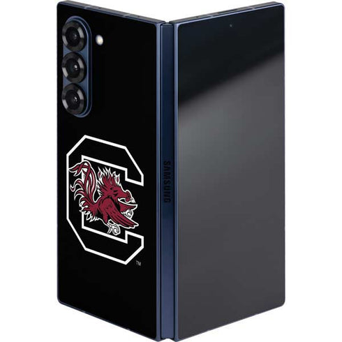 University of South Carolina Gamecocks Logo Black Galaxy Z Fold6 Skin