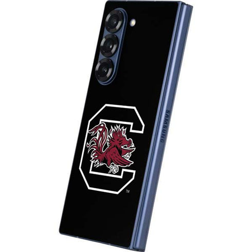 University of South Carolina Gamecocks Logo Black Galaxy Z Fold6 Skin