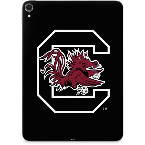 University of South Carolina Gamecocks Logo Black Apple iPad Pro Skin