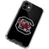 University of South Carolina Gamecocks Logo Black iPhone 12 Clear Case