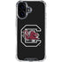University of South Carolina Gamecocks Logo Black iPhone 16 Clear Case