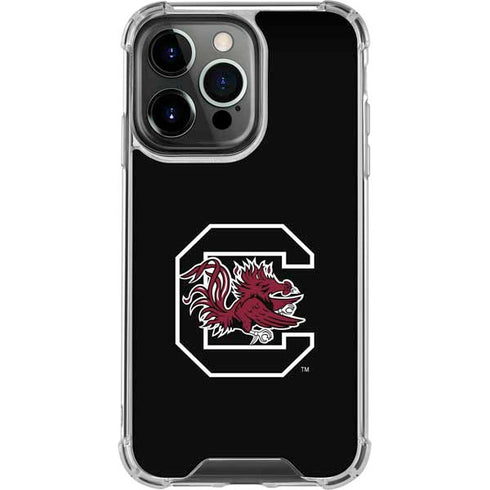 University of South Carolina Gamecocks Logo Black iPhone 16 Pro Clear Case