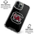 University of South Carolina Gamecocks Logo Black iPhone 16 Pro Clear Case