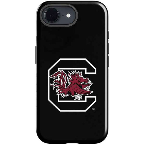 University of South Carolina Gamecocks Logo Black iPhone 16e Impact Case