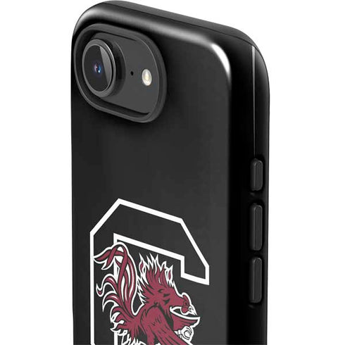 University of South Carolina Gamecocks Logo Black iPhone 16e Impact Case