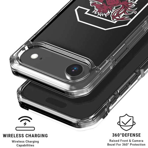 University of South Carolina Gamecocks Logo Black iPhone 17 Air Clear Case