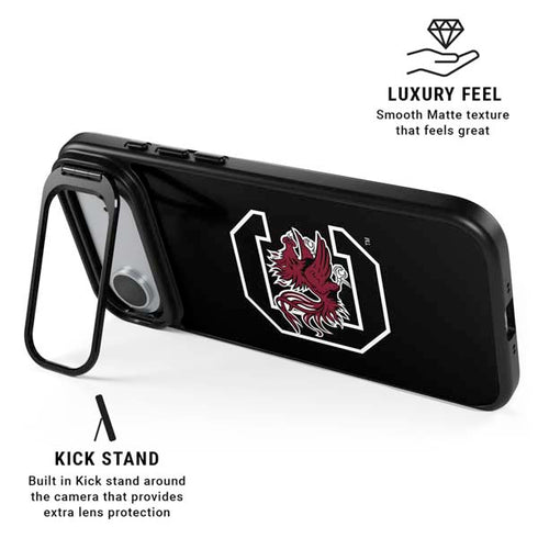 University of South Carolina Gamecocks Logo Black iPhone 17 Air Kickstand Case