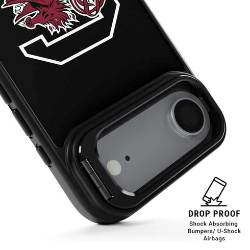 University of South Carolina Gamecocks Logo Black iPhone 17 Air Kickstand Case