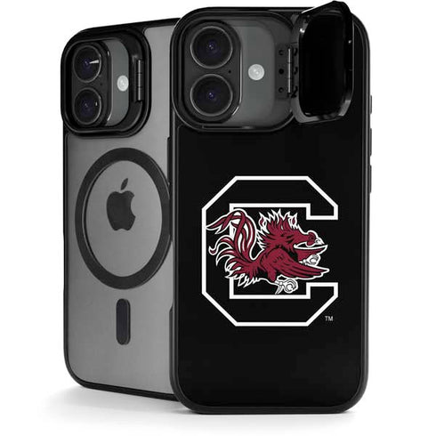 University of South Carolina Gamecocks Logo Black iPhone 17 Kickstand Case