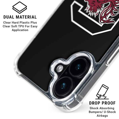University of South Carolina Gamecocks Logo Black iPhone 17 MagSafe Case