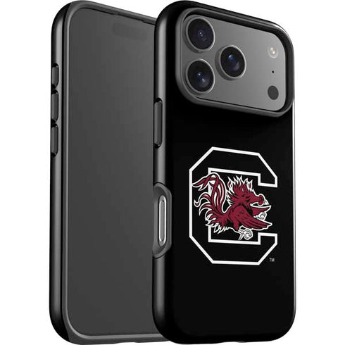 University of South Carolina Gamecocks Logo Black iPhone 17 Pro Impact Case