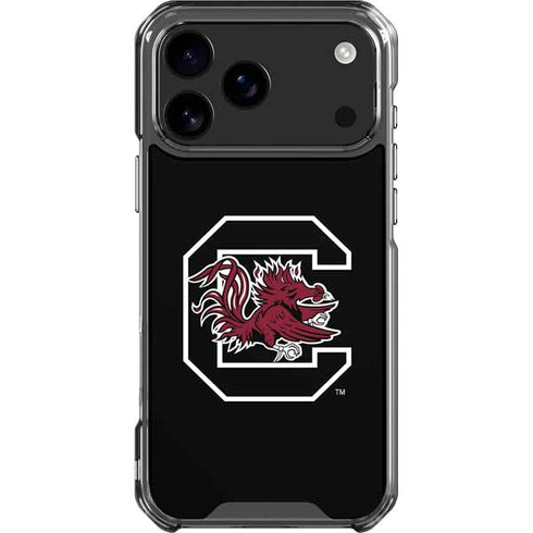 University of South Carolina Gamecocks Logo Black iPhone 17 Pro Max Clear Case