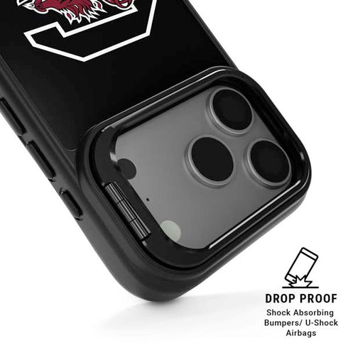 University of South Carolina Gamecocks Logo Black iPhone 17 Pro Max Kickstand Case