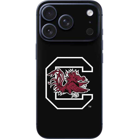 University of South Carolina Gamecocks Logo Black iPhone 17 Pro Max Skin