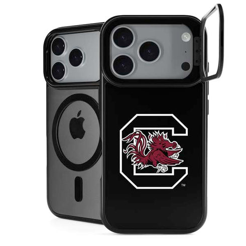 University of South Carolina Gamecocks Logo Black iPhone 18 Pro Max Kickstand Case