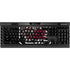 University of South Carolina Gamecocks Logo Black K95 RGB PLATINUM Mechanical Gaming Keyboard Skin
