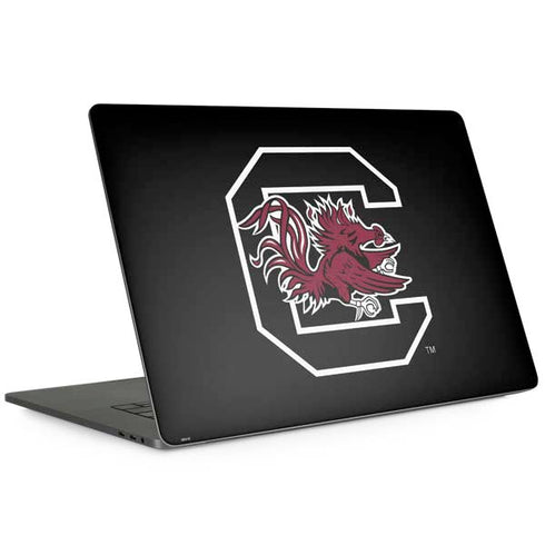University of South Carolina Gamecocks Logo Black MacBook Skins