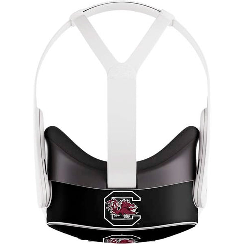 University of South Carolina Gamecocks Logo Black Meta Quest 3S Skin