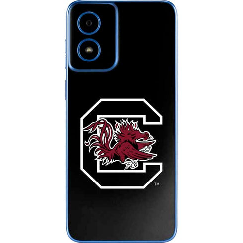 University of South Carolina Gamecocks Logo Black Moto G Play 4G (2024) Skin