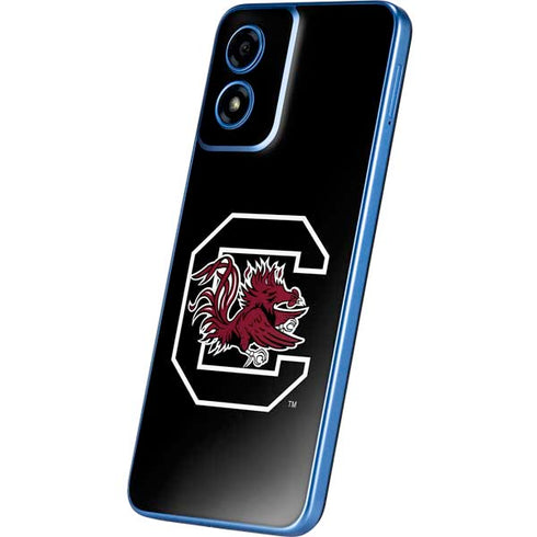 University of South Carolina Gamecocks Logo Black Moto G Play 4G (2024) Skin